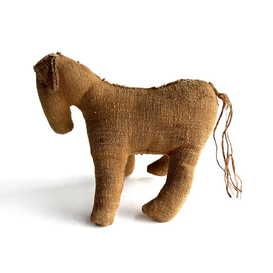Antique Handmade Folk Art Horse Plush