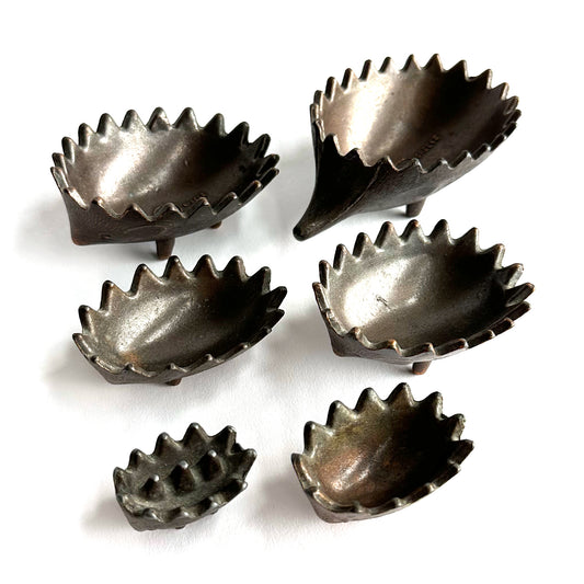 Mid-Century Walter Bosse Style Nesting Hedgehog Ashtrays