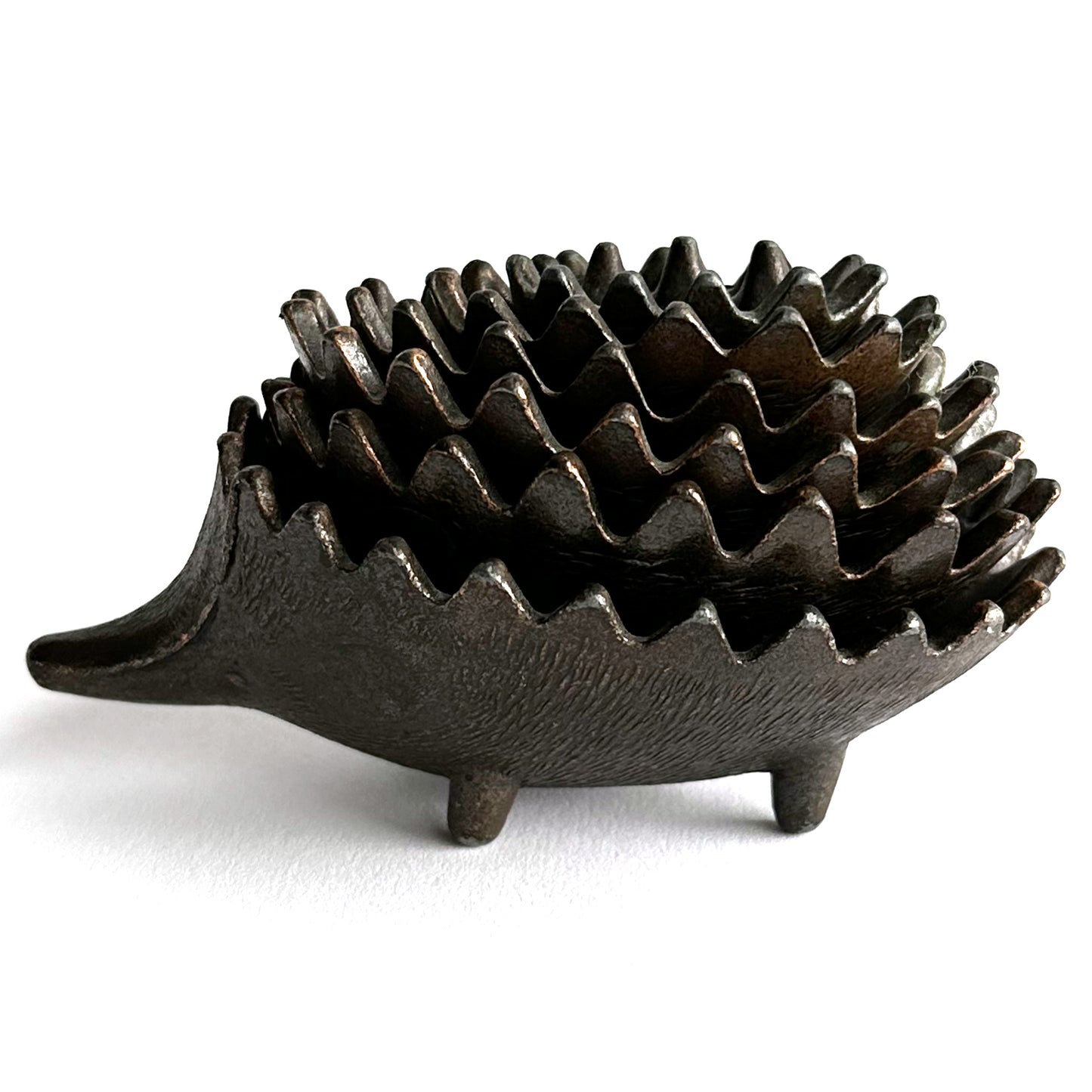 Mid-Century Walter Bosse Style Nesting Hedgehog Ashtrays