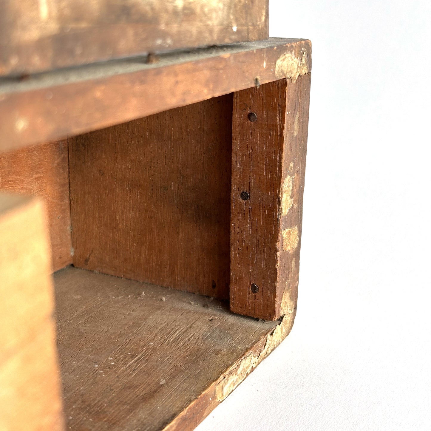 1800's Spanish Wooden Alms Box with Frame