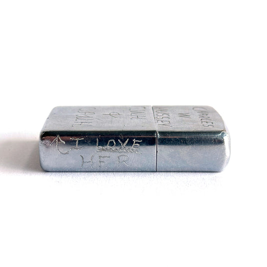 "I Love Her" Engraved Vietnam War Era Zippo Lighter