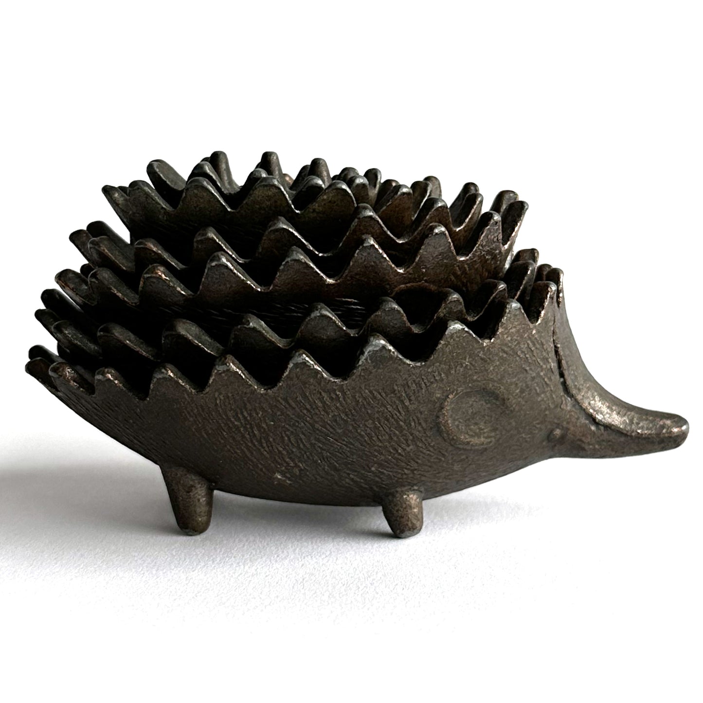 Mid-Century Walter Bosse Style Nesting Hedgehog Ashtrays